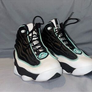Air Jordan Pro Strong Black White Teal Men’s Size 9